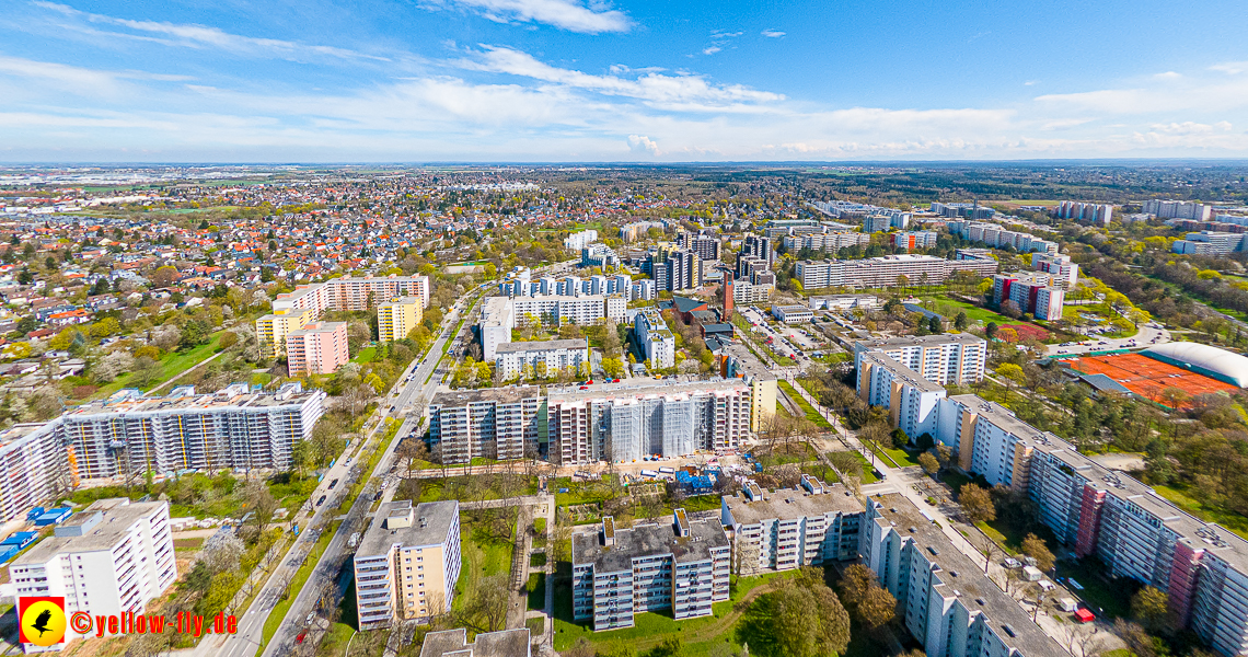 21.04.2023 - Baustelle der Großsanierung Kurt-Eisner-Straße in Neuperlach